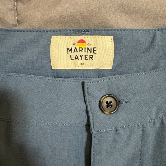 Marine Layer Hybrid Short in Blue - Picture 2 of 3